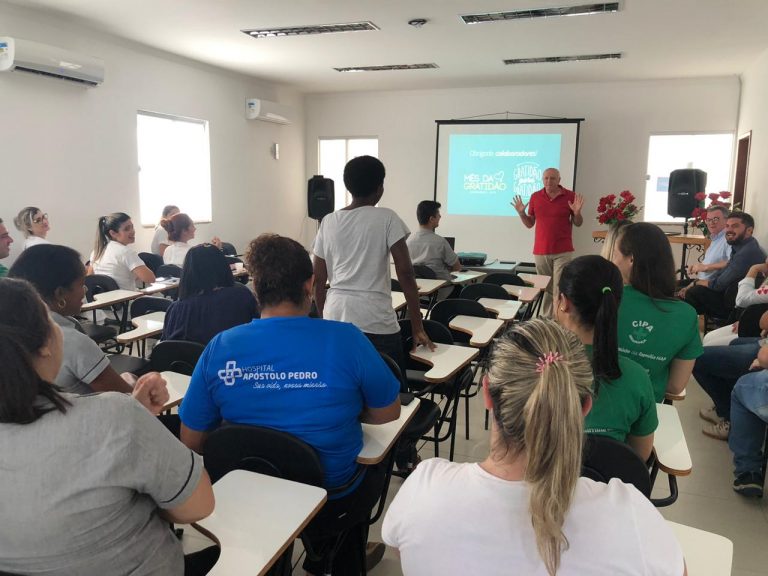 Hospital Apóstolo Pedro promove o mês da gratidão em Mimoso do Sul