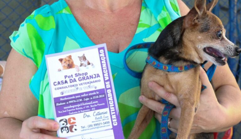 Mais de 4 mil pets foram imunizados no Dia D de vacinação antirrábica em Cachoeiro