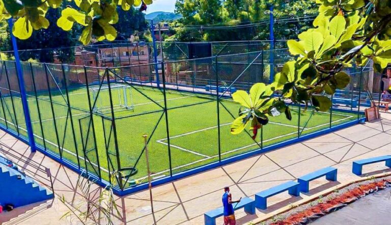 Campo de futebol society do Rubem Braga será entregue neste mês