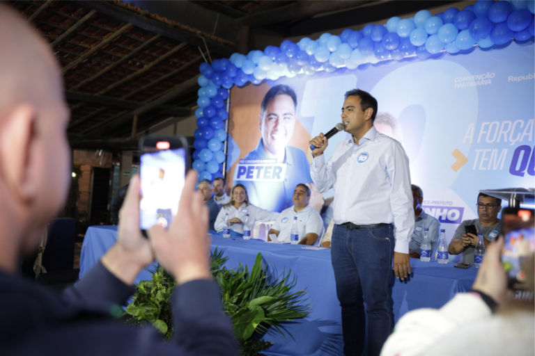 Peter e Paulinho confirmam candidatura em convenção com mais de mil pessoas em Mimoso do Sul