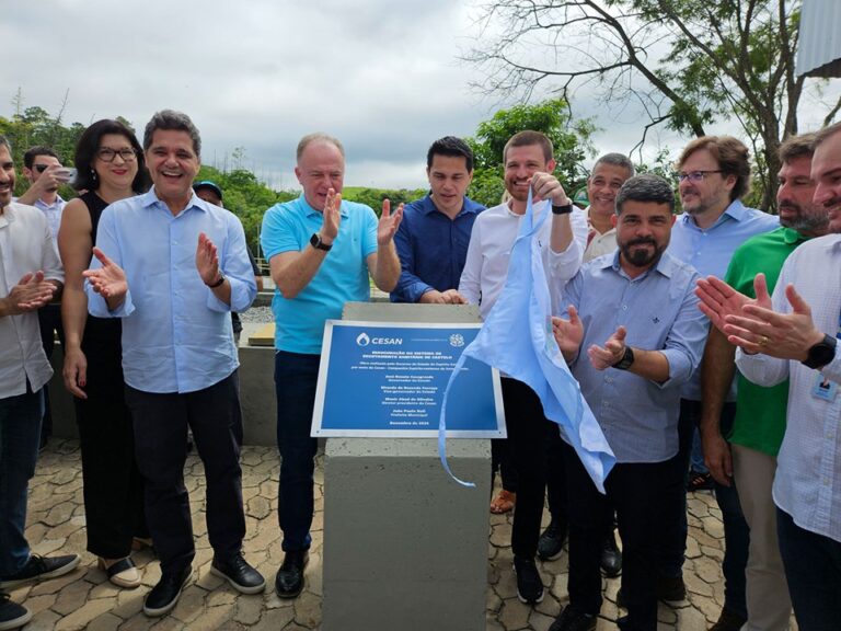 Governo inaugura obras de melhoria do Sistema de Esgotamento Sanitário de Castelo