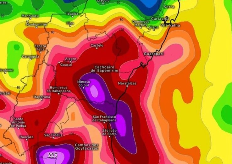 Previsão de chuva extremamente volumosa assusta moradores da região sul capixaba