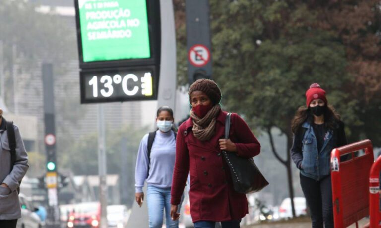 Massa de ar frio derruba temperaturas no ES; mínima pode chegar a 8ºC
