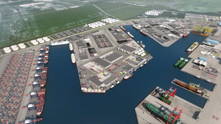Porto Central: obras avançam com construção do quebra-mar sul
