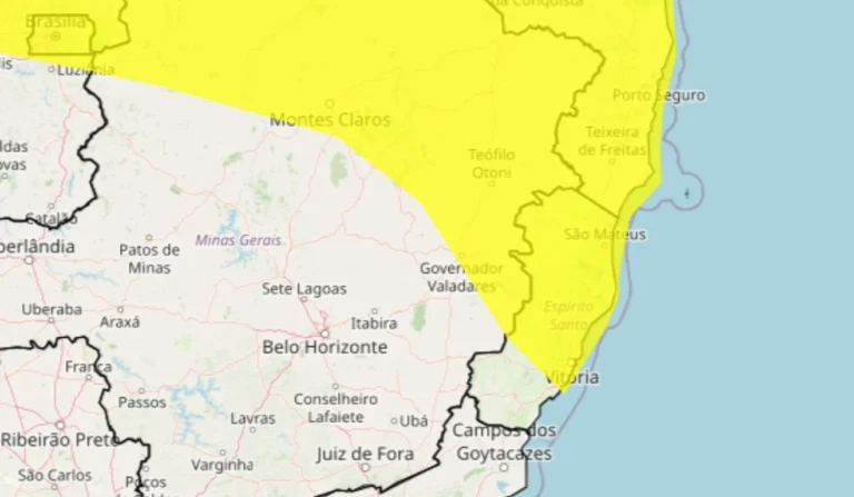 Instituto emite alerta de chuvas fortes para 50 municípios do ES